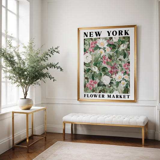 New York Flower Market Print