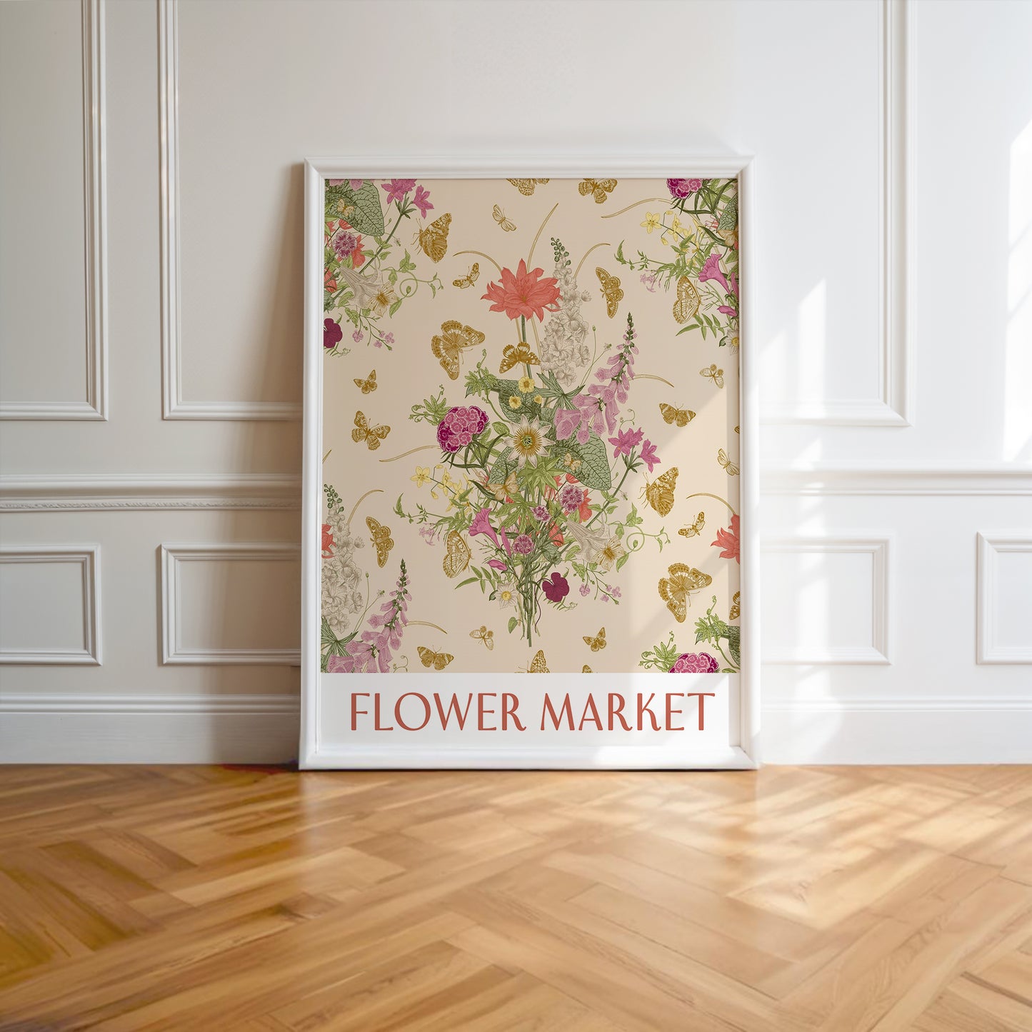 Vintage Flower Market Print