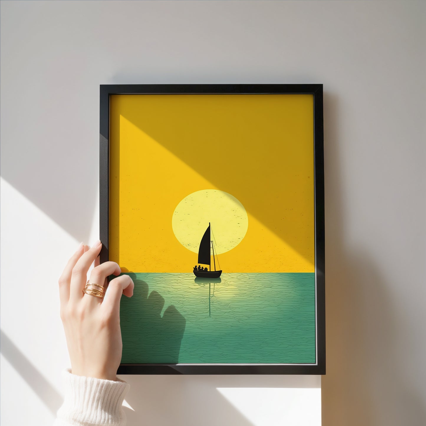 Vibrant Boat Scenic Print