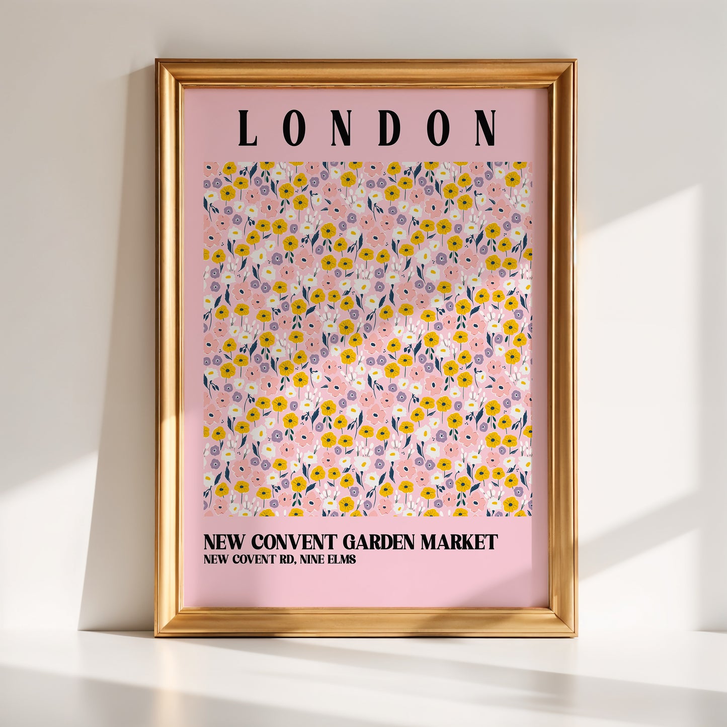 London Flower Market Print