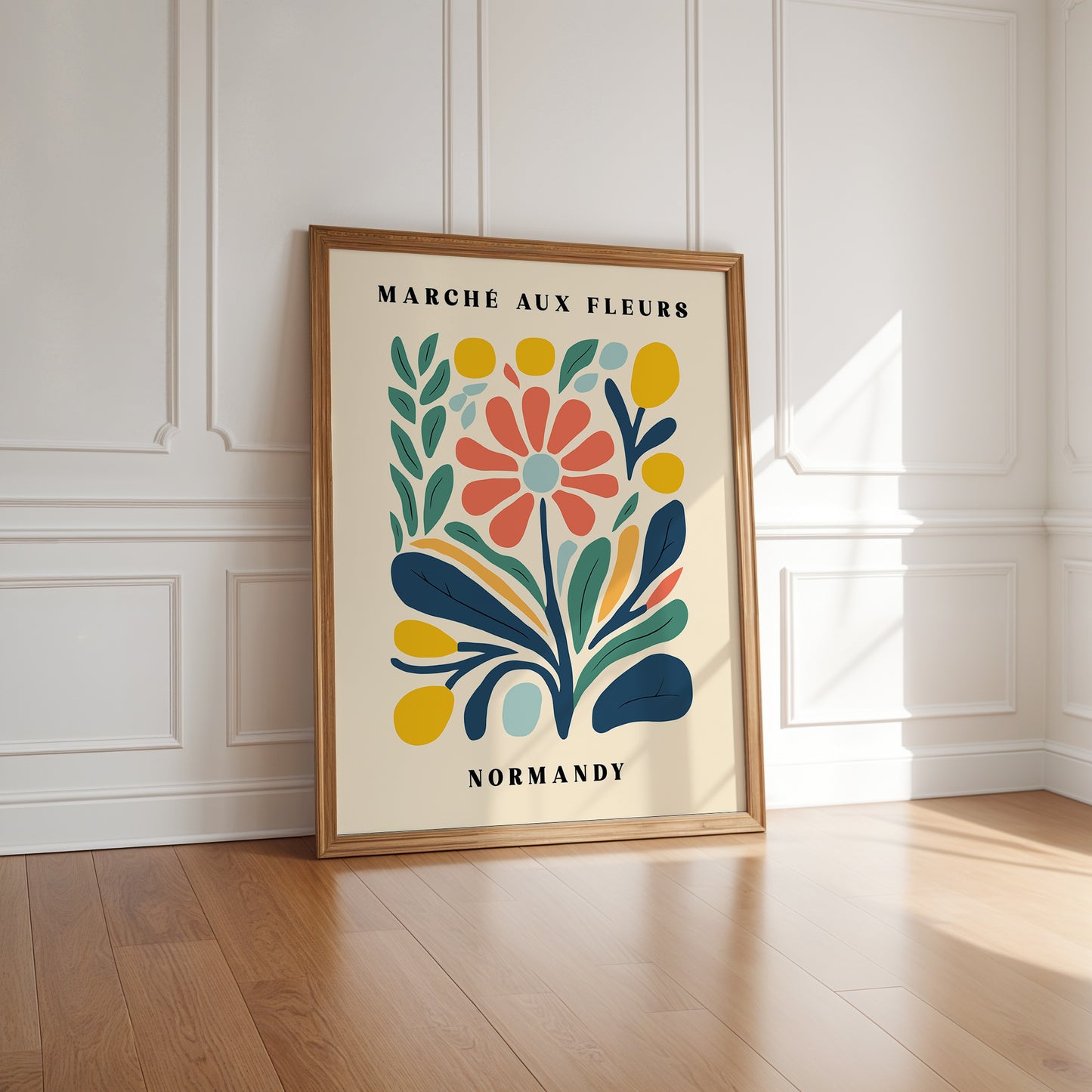 Normandy Flower Market Print