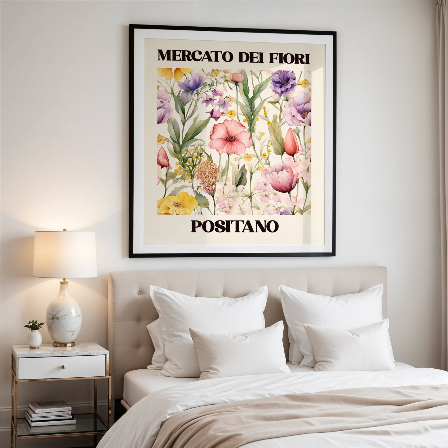 Positano Flower Market Print