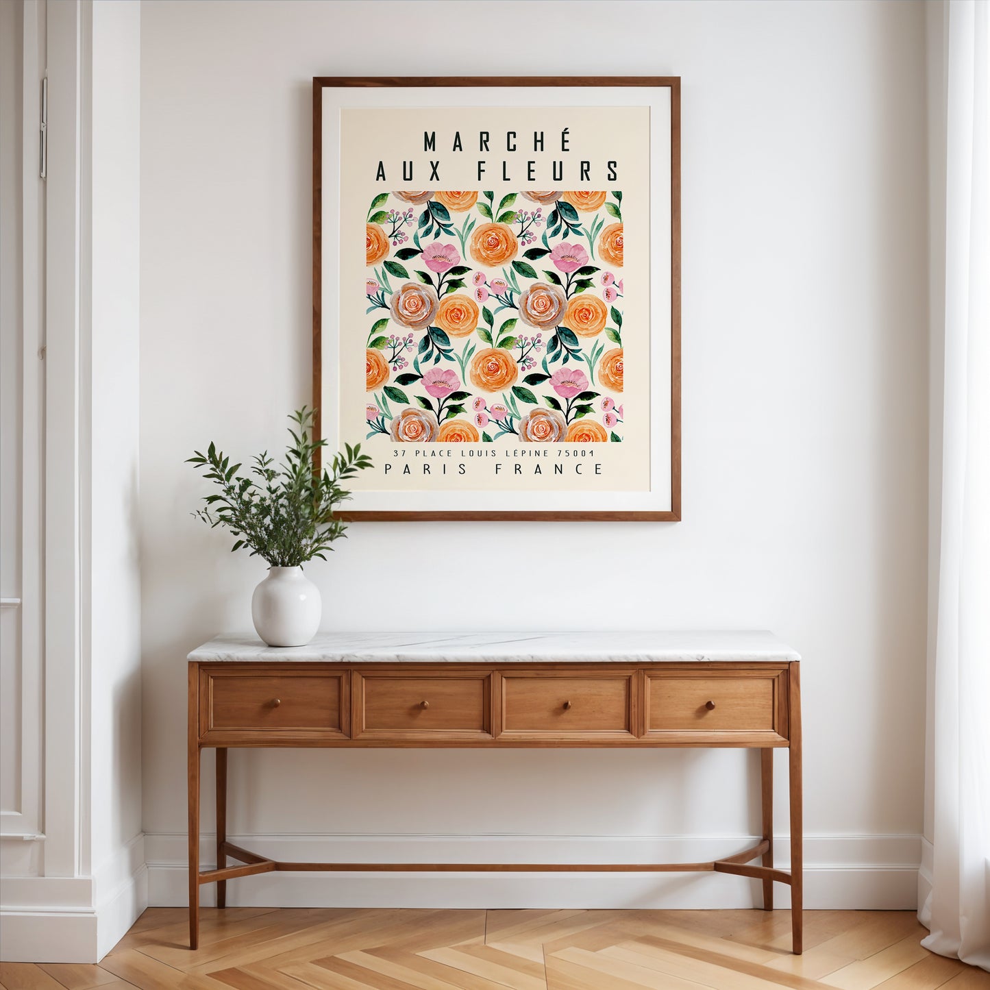 Paris Flower Market Print