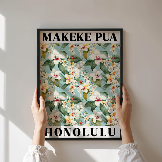 Honolulu Flower Market Print