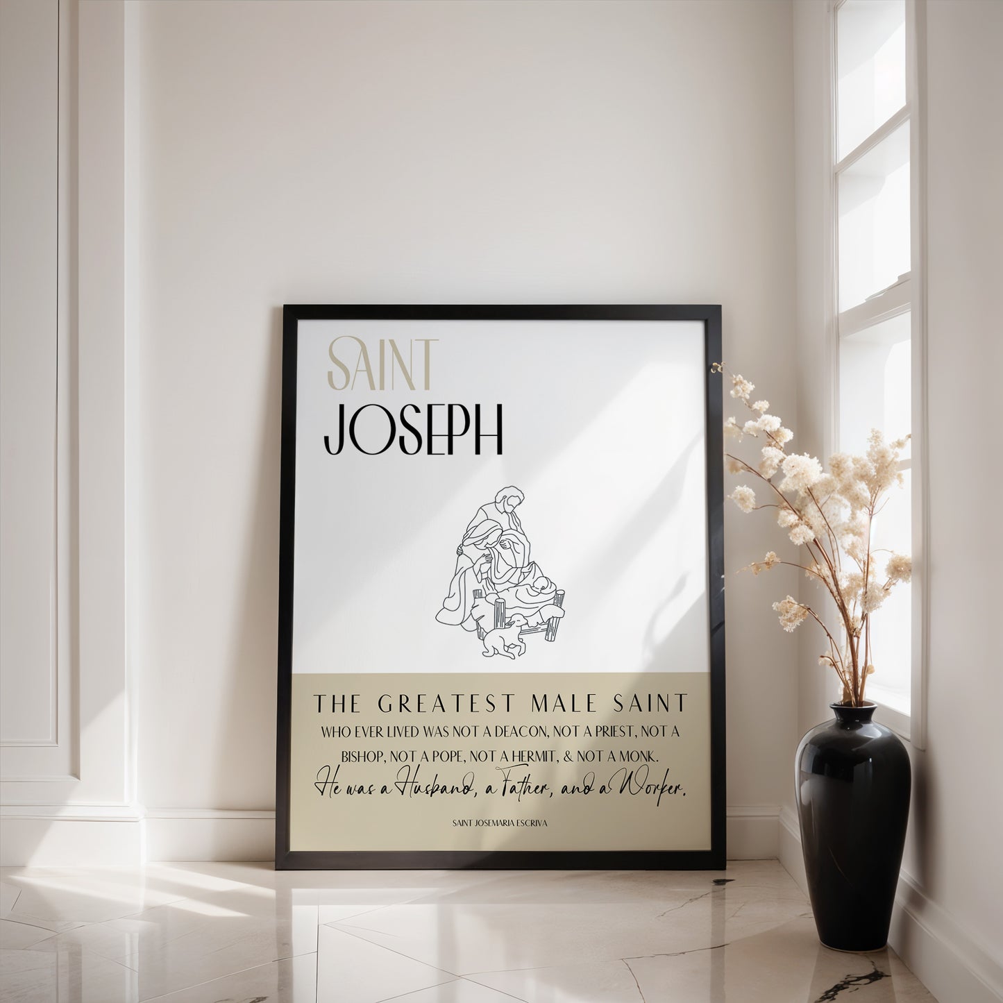 Greatest Male Saint | Saint Joseph Print