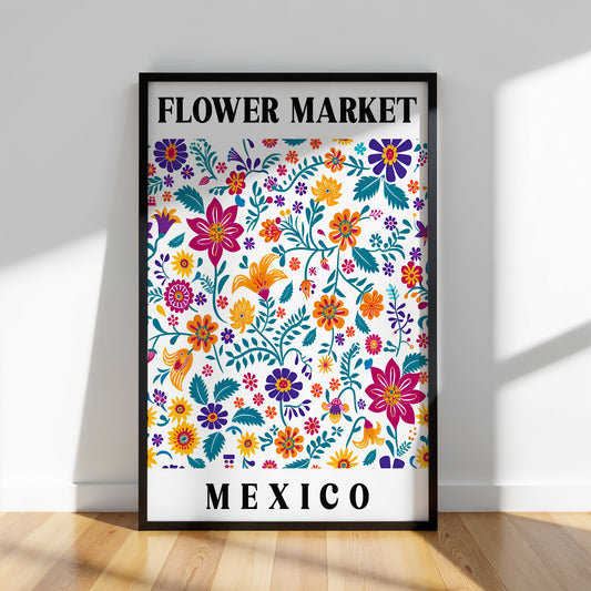 Mexico Flower Market Print