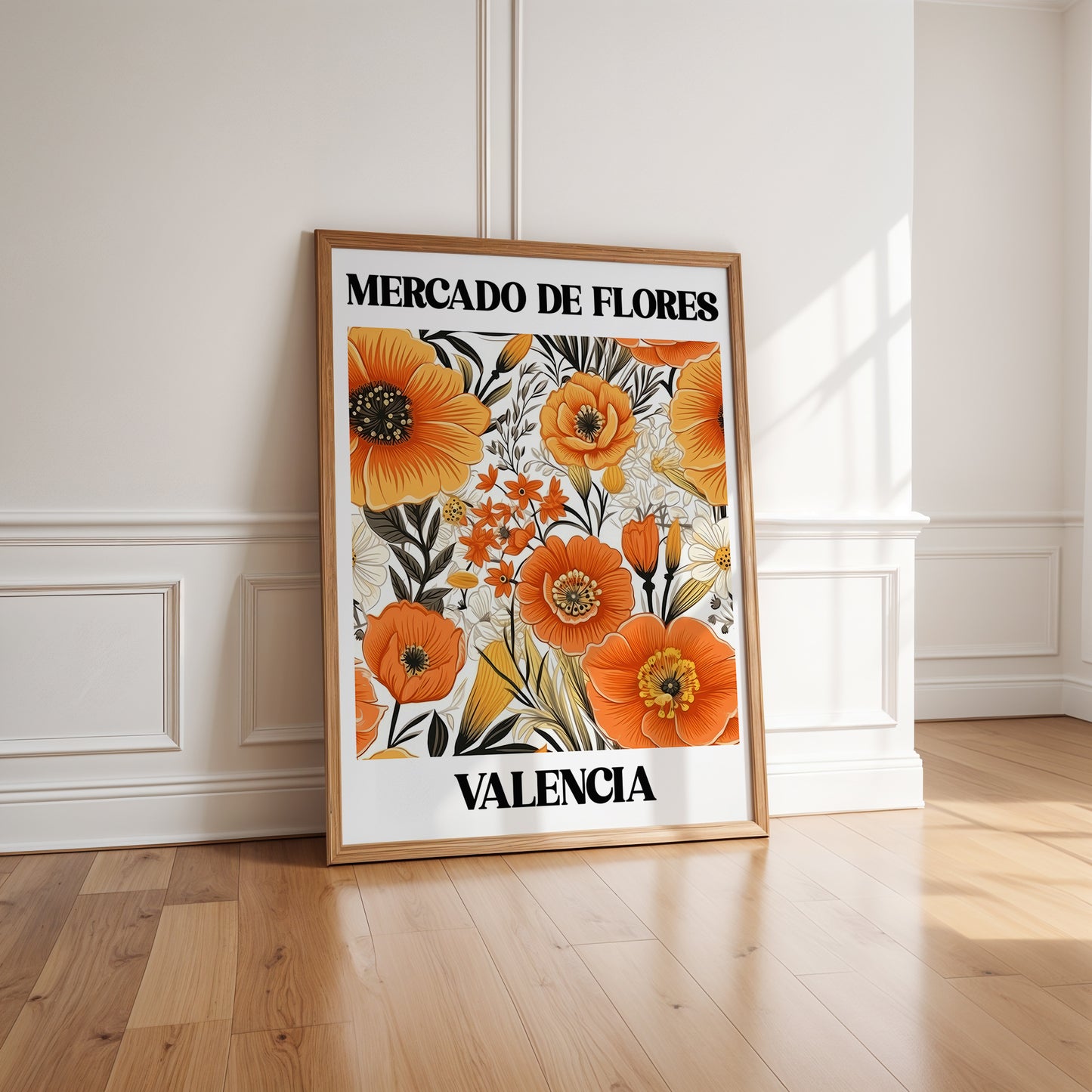 Valencia Flower Market Print