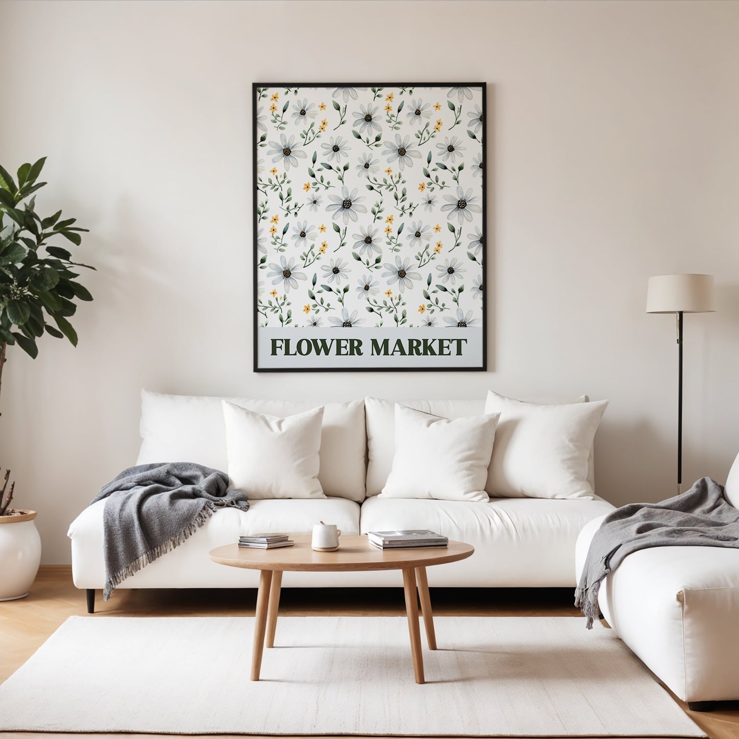 Minimalist Flower Market Print