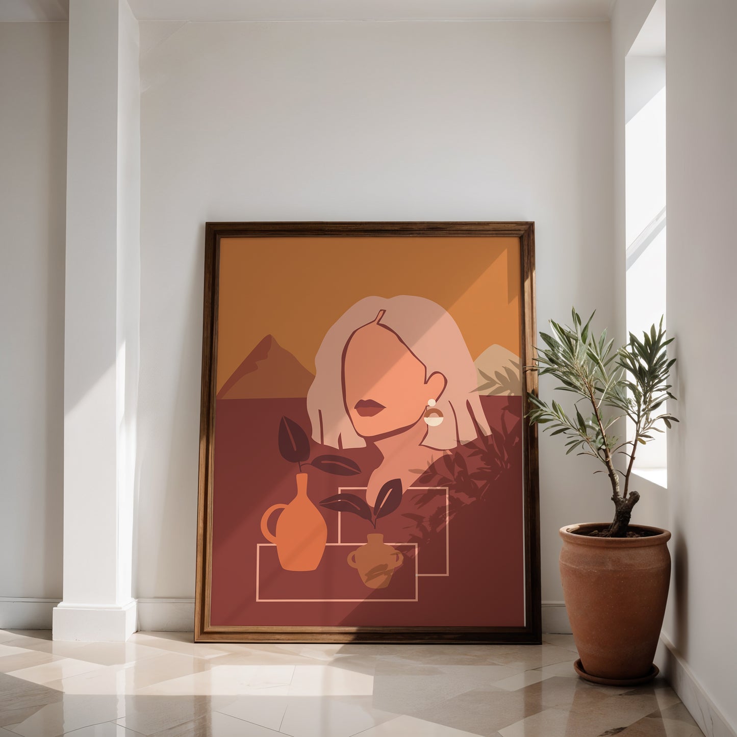 Abstract Woman Art Print