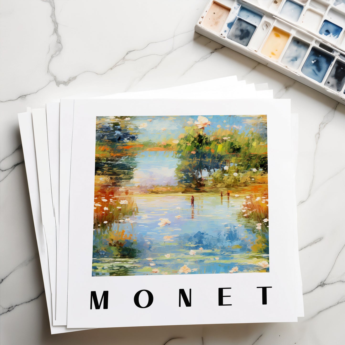 Claude Monet Inspired Print