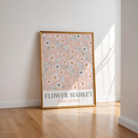 Paris Flower Market Print