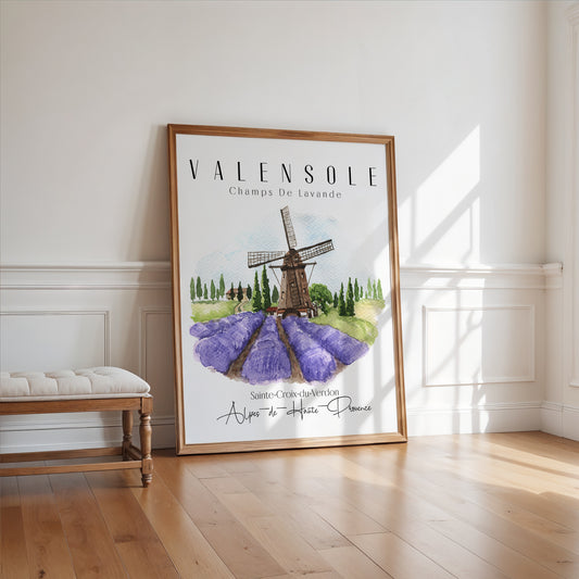 Valensole Lavender Field Print