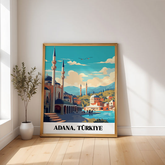 Adana Turkey Travel Print