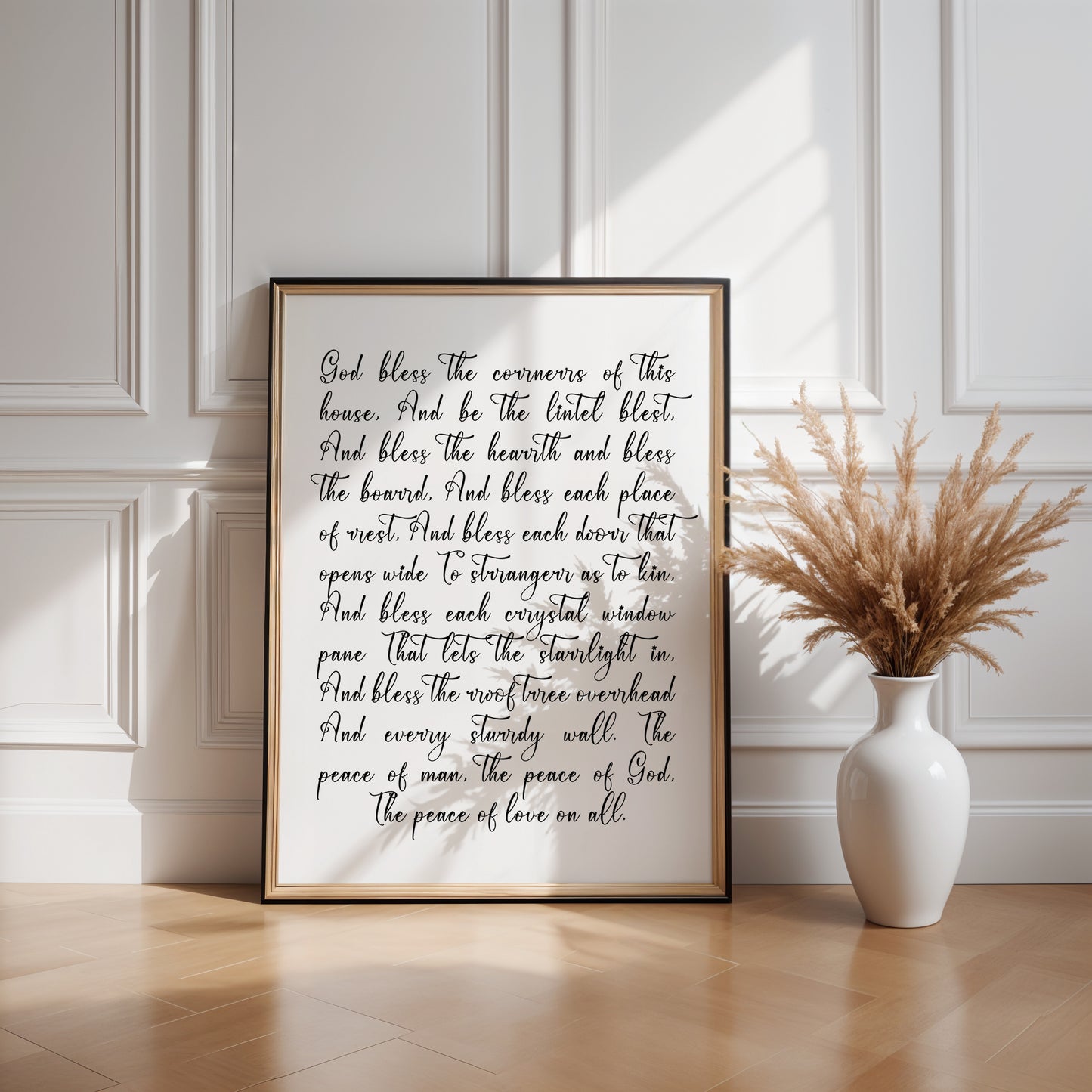 Traditional Irish Home Blessing Print