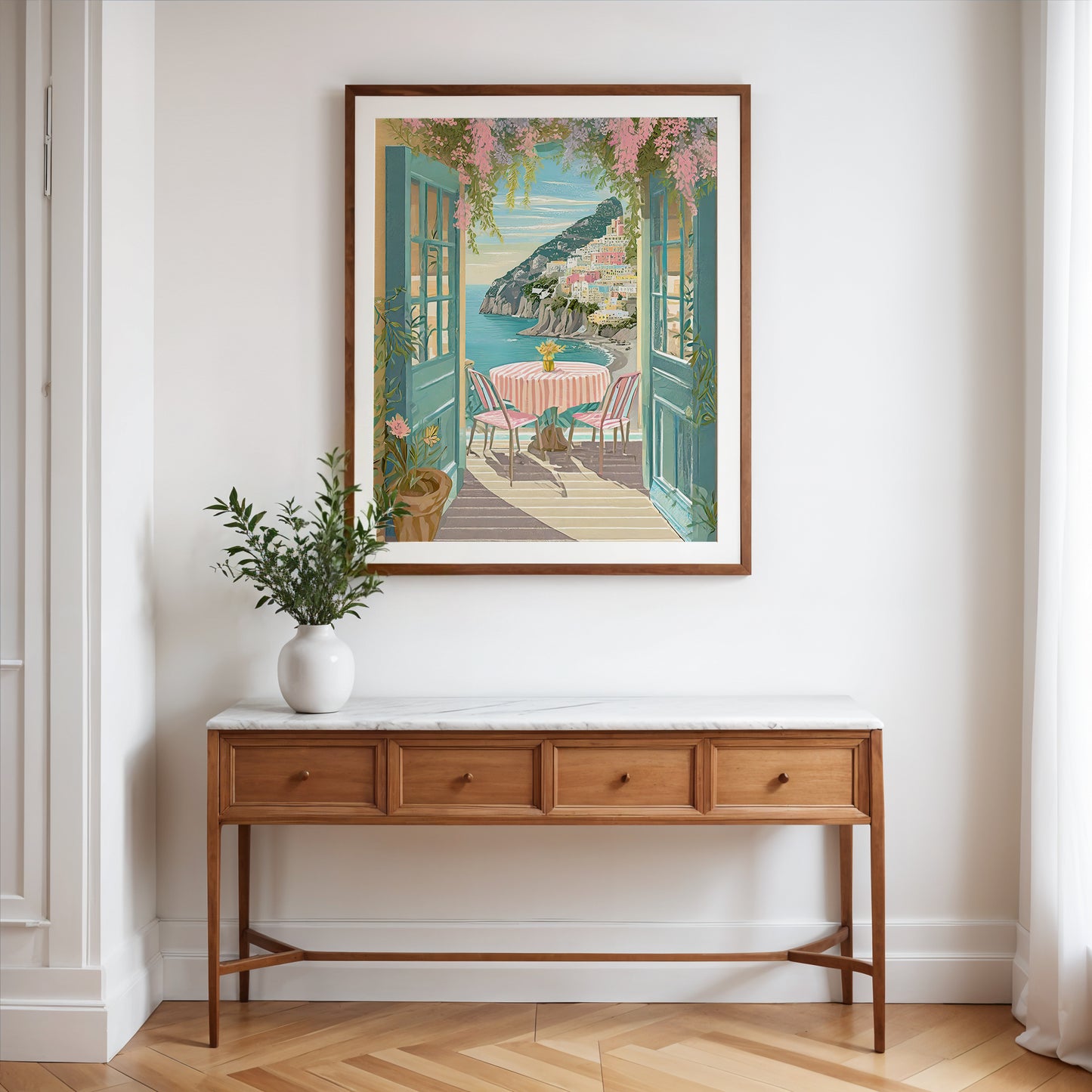 Pastel Amalfi Coast Print