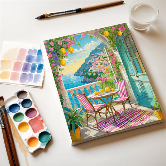 Pastel Positano Print