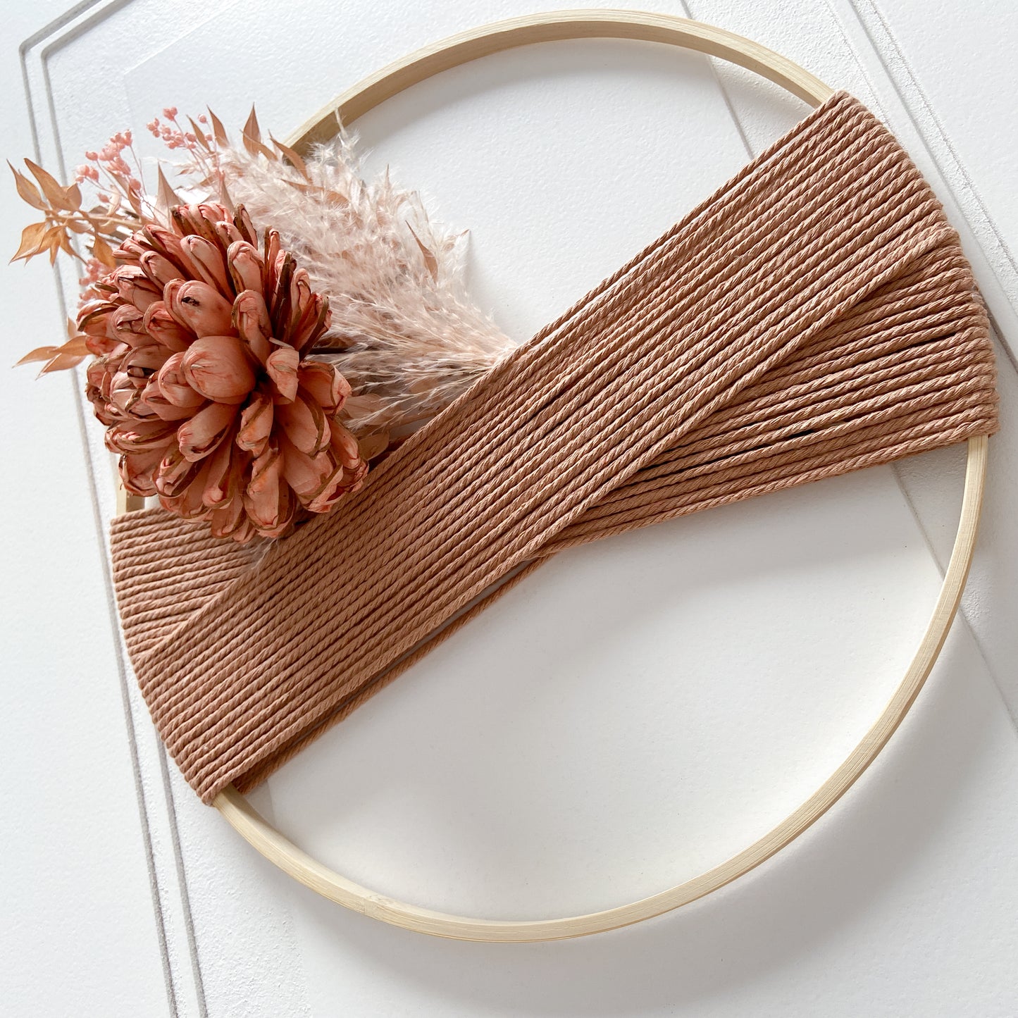 Dried Flowers Macramé Wreath