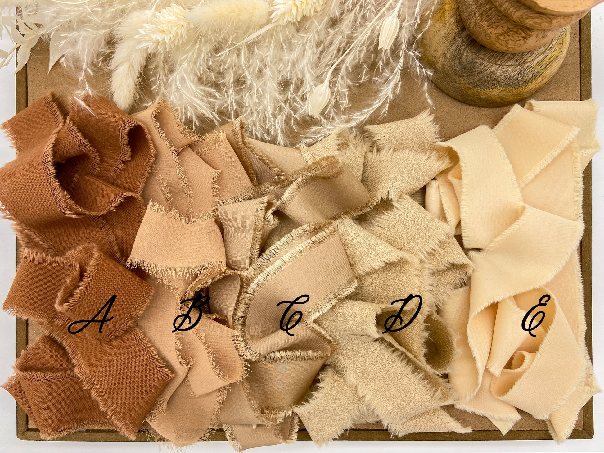 Browns & Neutrals Hand-Frayed Ribbon