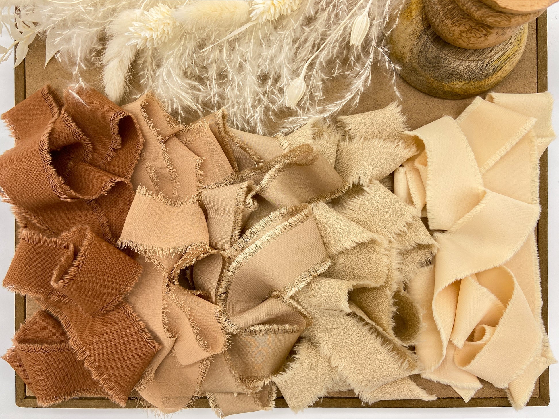 Browns & Neutrals Hand-Frayed Ribbon