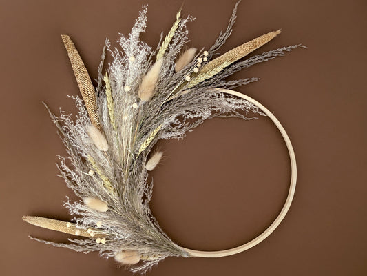 Rustic Pampas Grass Wreath