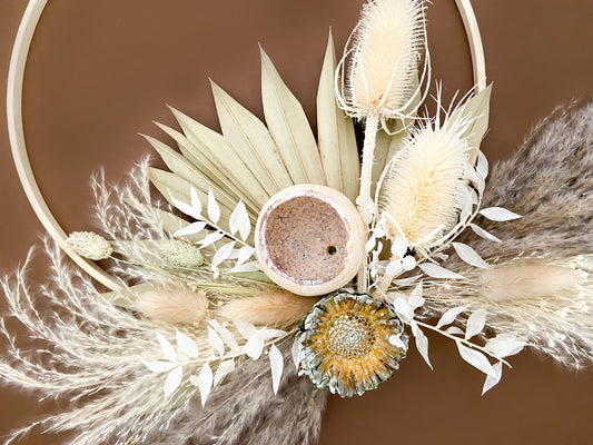 Rustic Dried Flowers Wreath