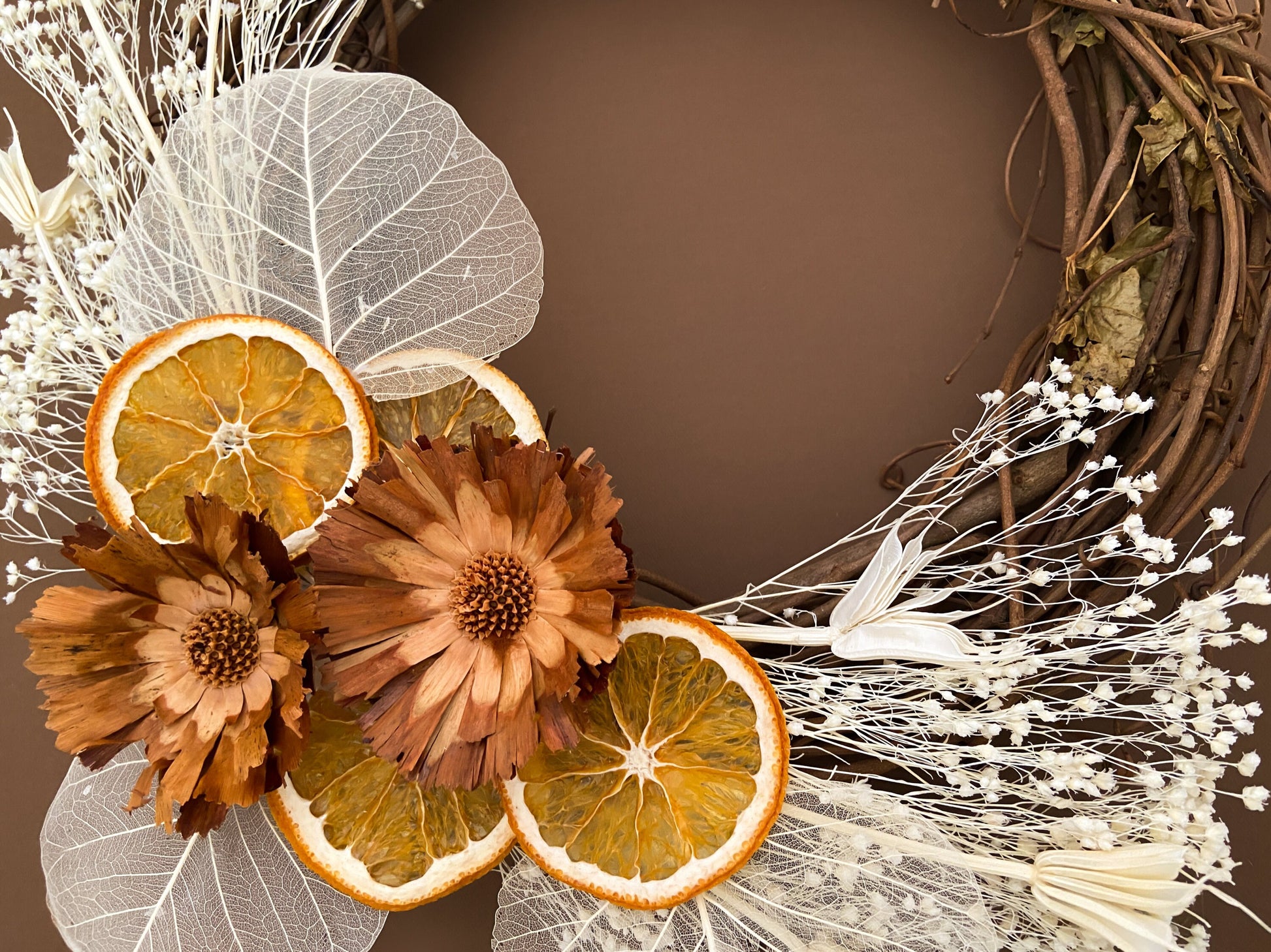 Rustic Dried Orange Wreath