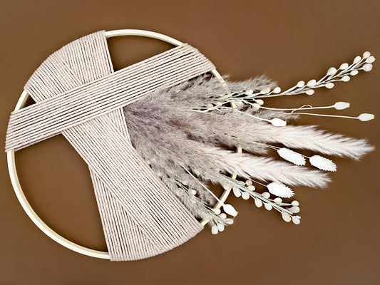 Dried Flowers Macramé Wreath