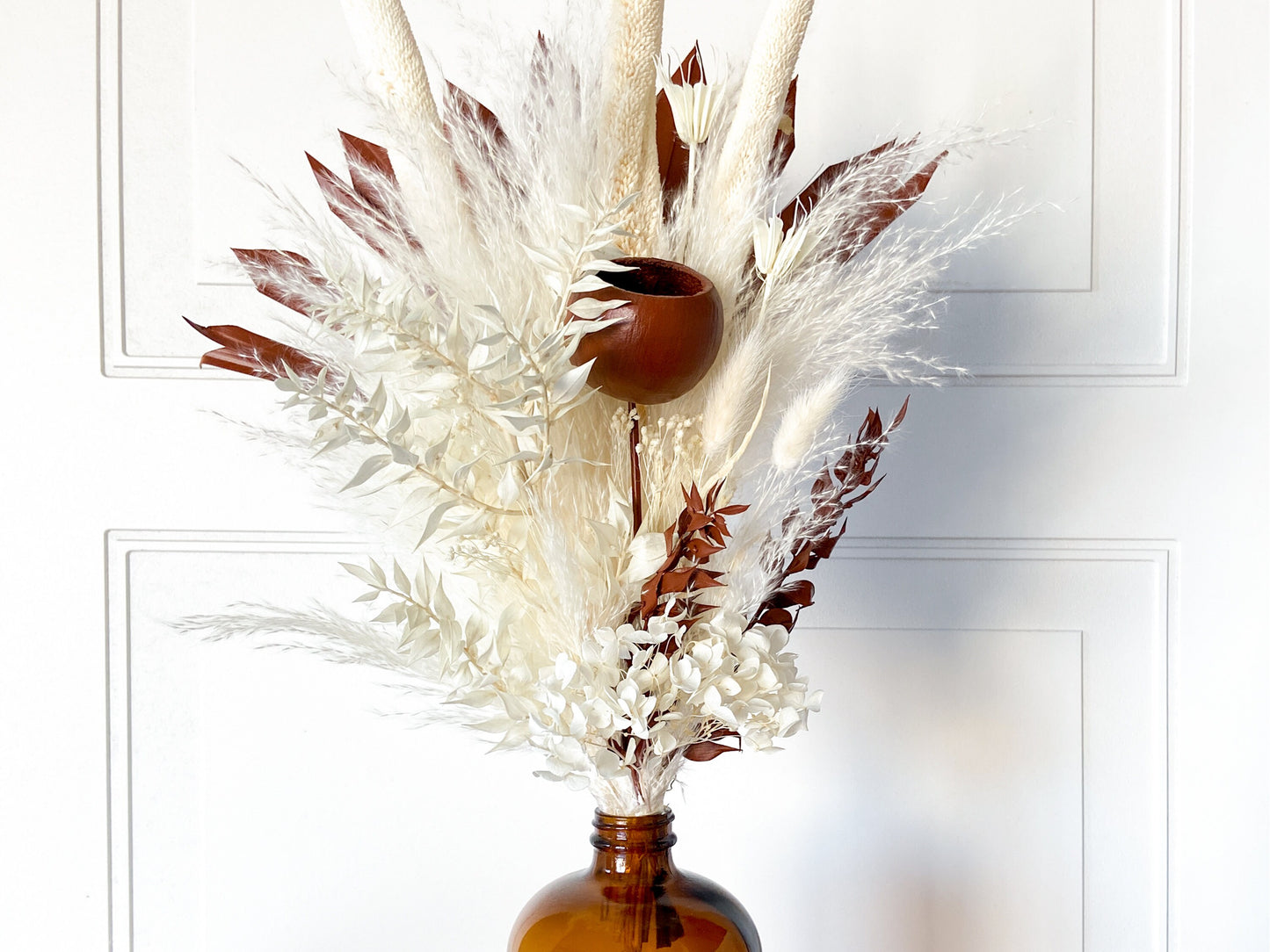 Terracotta Brown & Neutral Dried Flower Bouquet