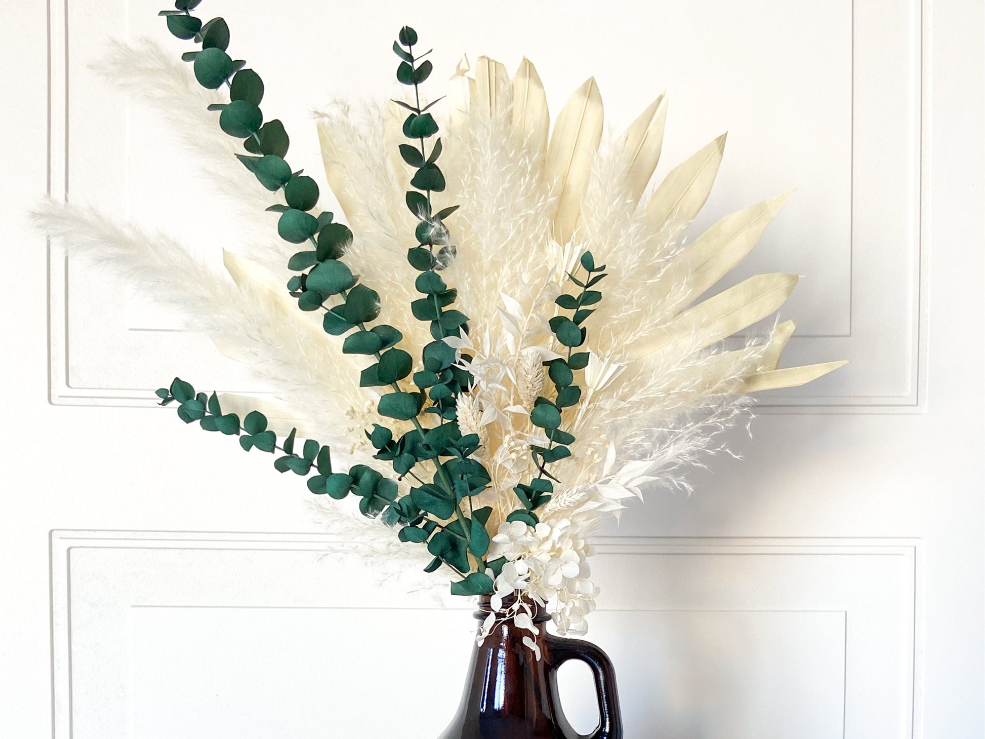 Green Eucalyptus Dried Flower Bouquet