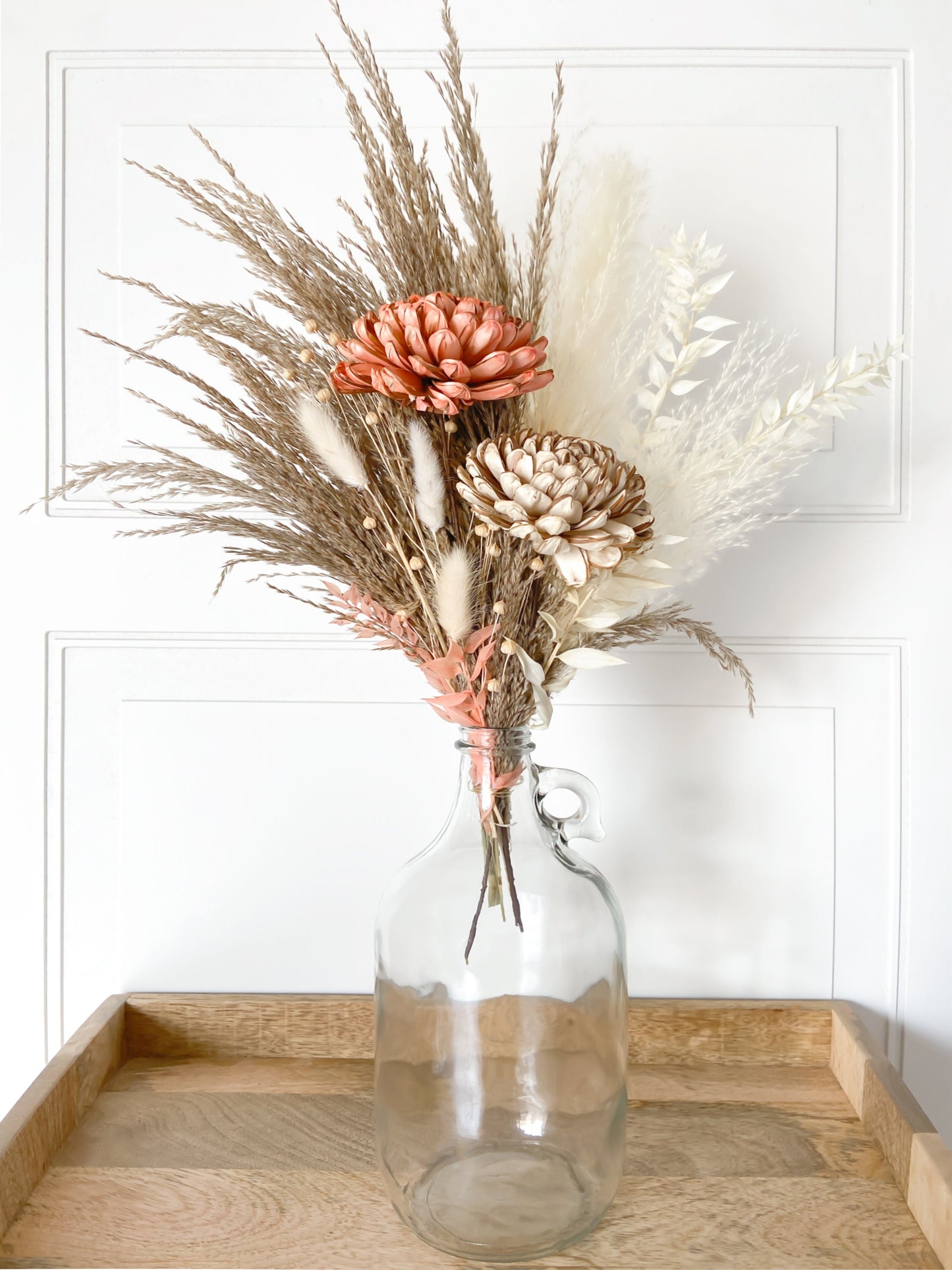 Pinks & Browns Dried Flower Bouquet