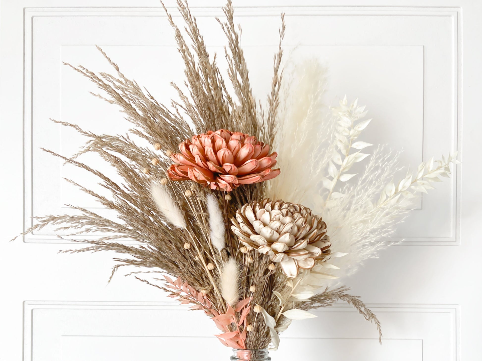 Pinks & Browns Dried Flower Bouquet