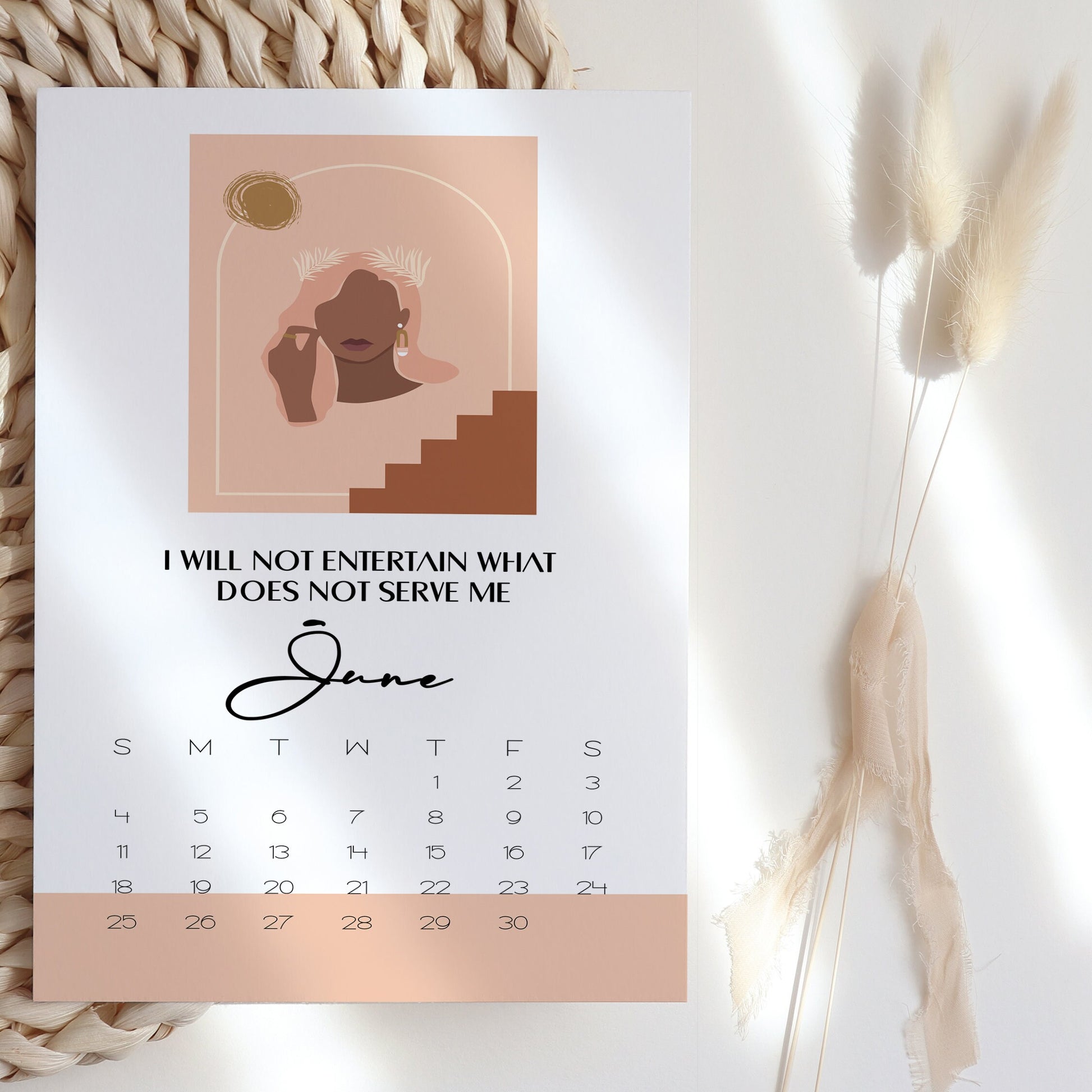 2025 Self Affirmations Desk Calendar