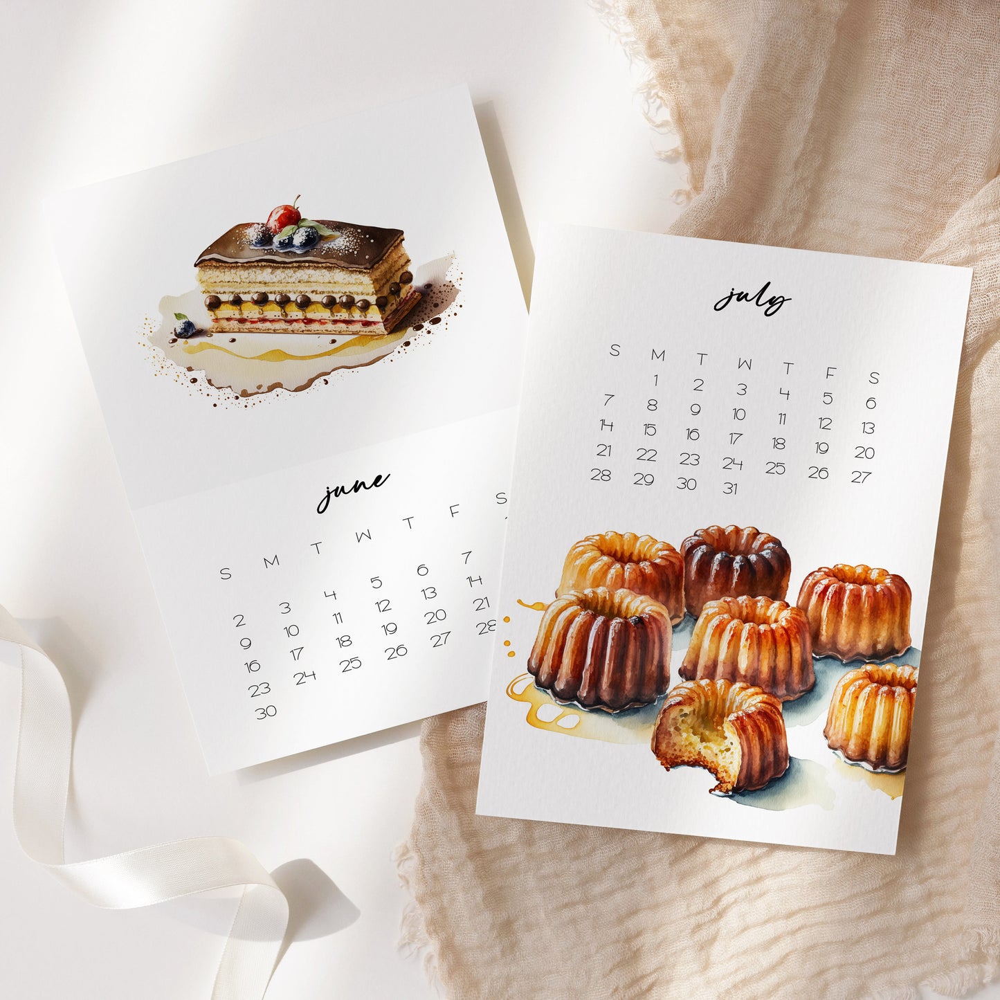 2025 Pastry Desk Calendar