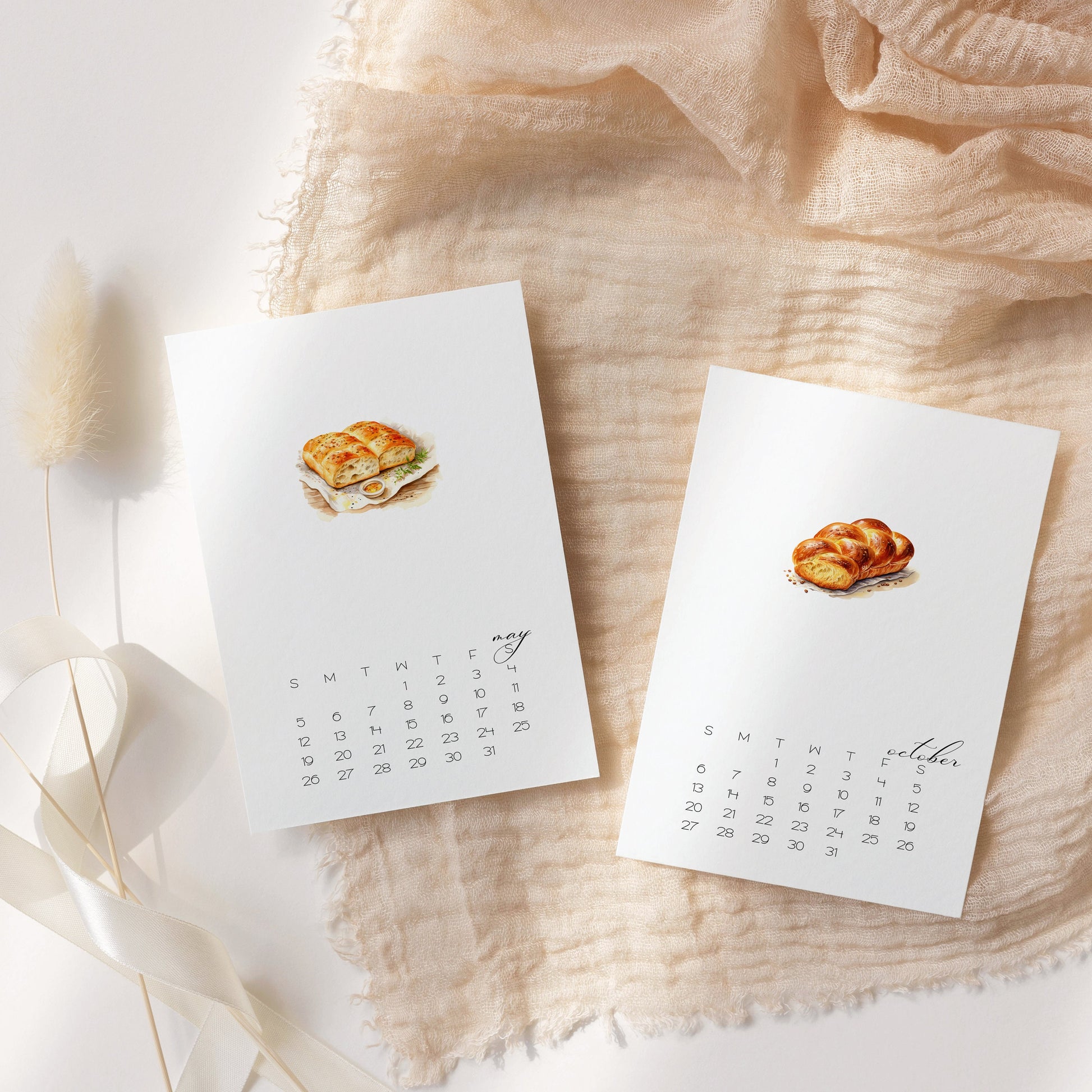 2025 Bread Lovers Desk Calendar