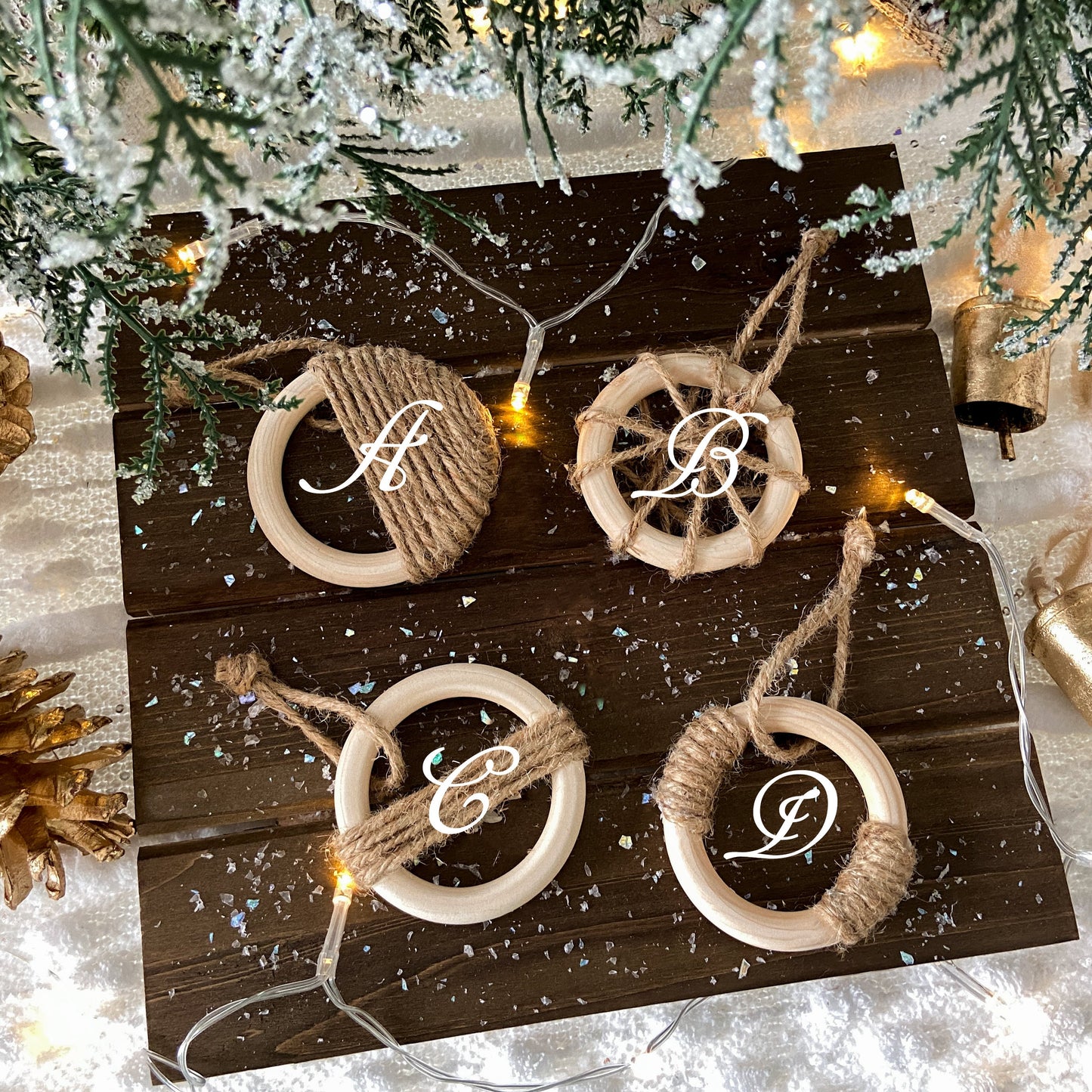 4-Piece Set Of Macramé Ornaments