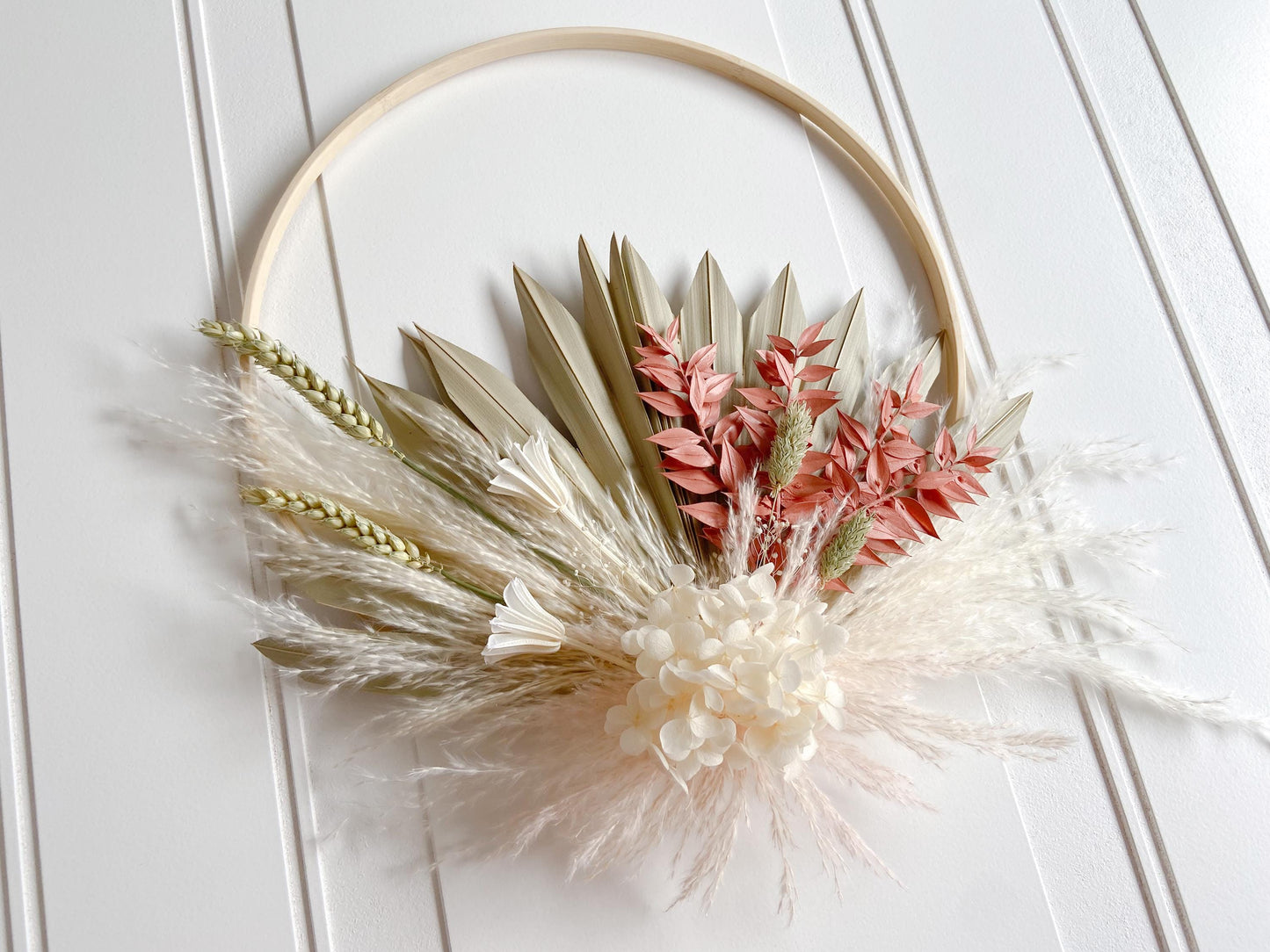 Neutral Dried Flowers Wreath