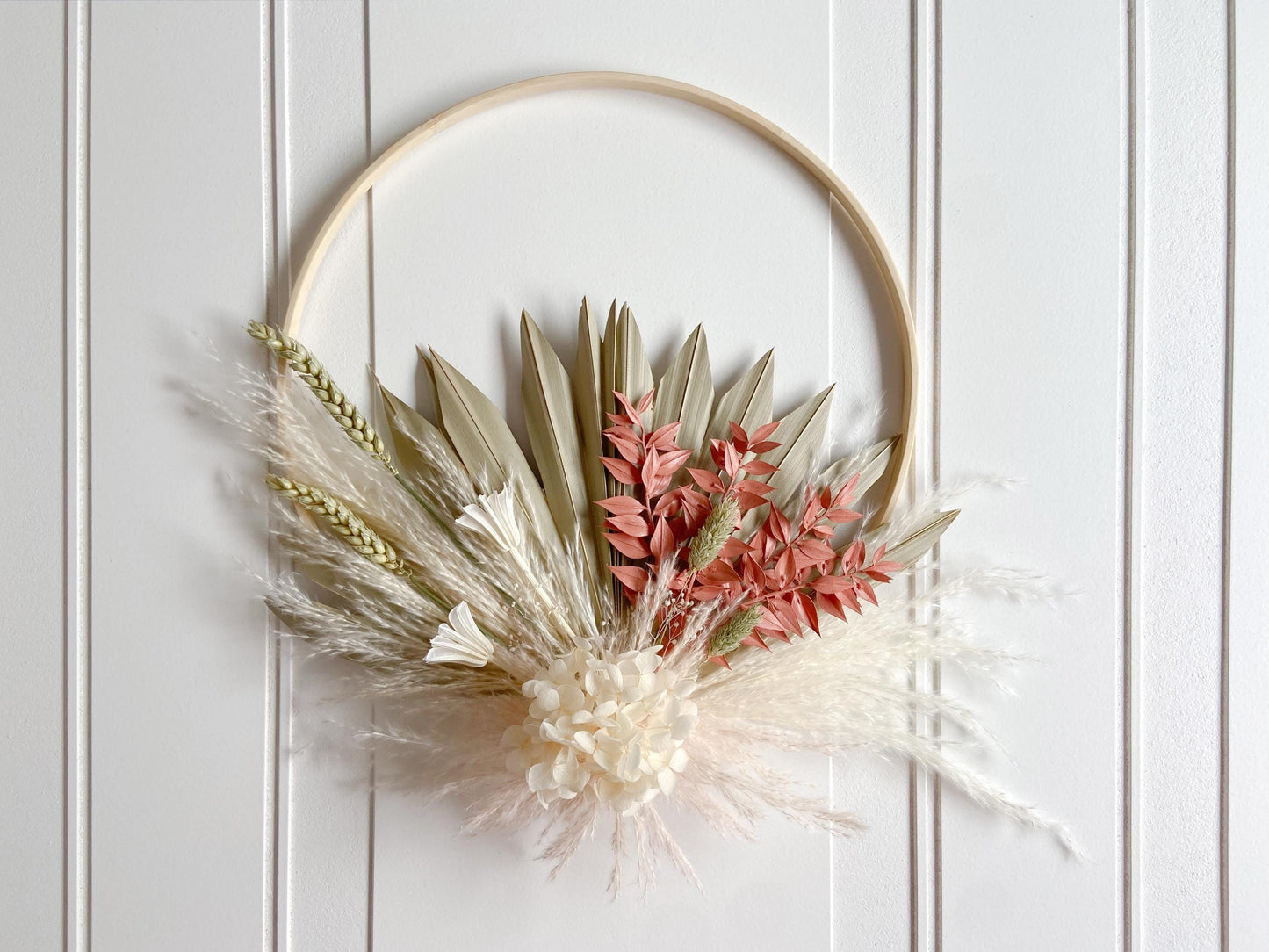 Neutral Dried Flowers Wreath